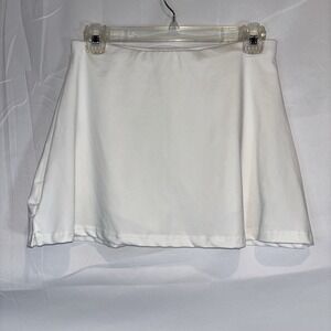 SHEIN WOMEN'S WHITE MINI SKORT SIZE MEDIUM Skirt Club Night Out Dance Girls Out